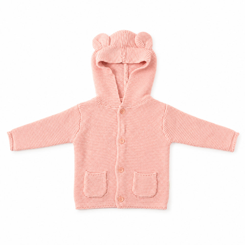 Story Time Collection Baby Knitted Cardigan - ROSE